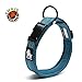 Chai's Choice Dog Collar Small (Teal Blue) | Comfortable & Stylish Pet Collar with Adjustable Strap Soft Padded | No-Choke & Quick Release | 3M Reflective Stripes for Dog Visibility