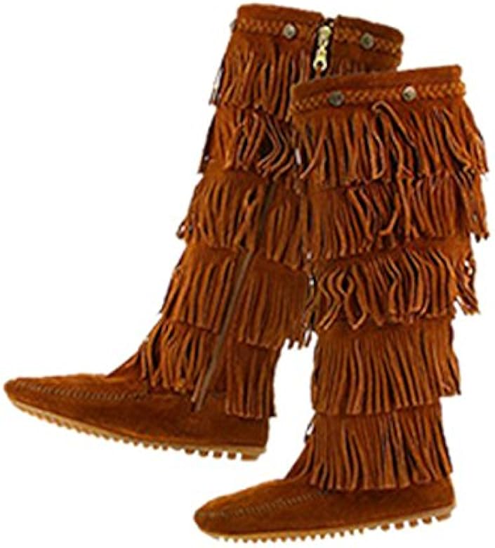 minnetonka 5 layer fringe boots