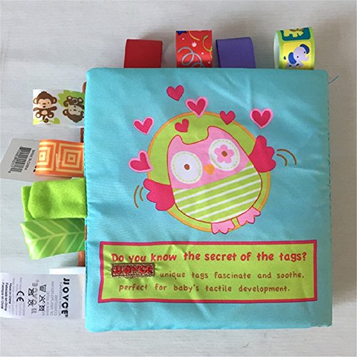 image for Noveltyhouse Fabric Baby Cloth Books Non-Toxic Activity Crinkle Soft B
