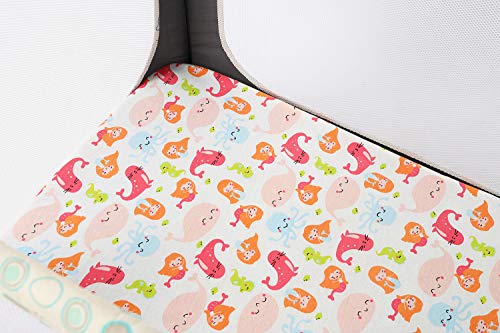6 Playard+Stretchy+Portable+Mattress+Knlpruhk