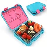 Aohea Bento Lunch Box 6 Compartments Bento Box With Safe Tritan Materials Kids Lunch Box Also Suitable For Adults