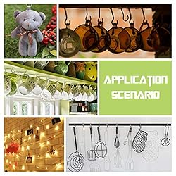 PHITUODA 50Pcs 7/8-Inch Cup Hooks Ceiling