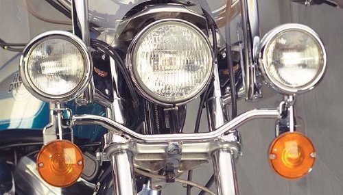 National Cycle Chrome Light Bar for 1998-2008 Kawasaki VN800A Vulcan 800, Yamah - One Size