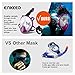 Enkeeo 180°View Snorkel Mask - Panoramic Full Face Design , Anti-fogging & anti-leak snorkeling Diving Scuba Mask for Adults and Youth - Rose L/XL