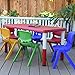ECR4Kids School Stack Resin Chair, Indoor/Outdoor Plastic Stacking Chairs for Kids, 10 inch Seat Height, Assorted Colors (6-Pack)