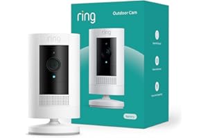 Ring Outdoor Cam (Stick Up Cam), Weather-resistant home or business security camera, outdoor ready, Live View, Color Night Vision, Two-Way Talk, motion alerts, Works with Alexa, White4.6 out of 5 stars 60,172$79.99