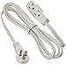 SlimLine 2241 Flat Plug Extension Cord, 3-Wire, White, 8-Foot