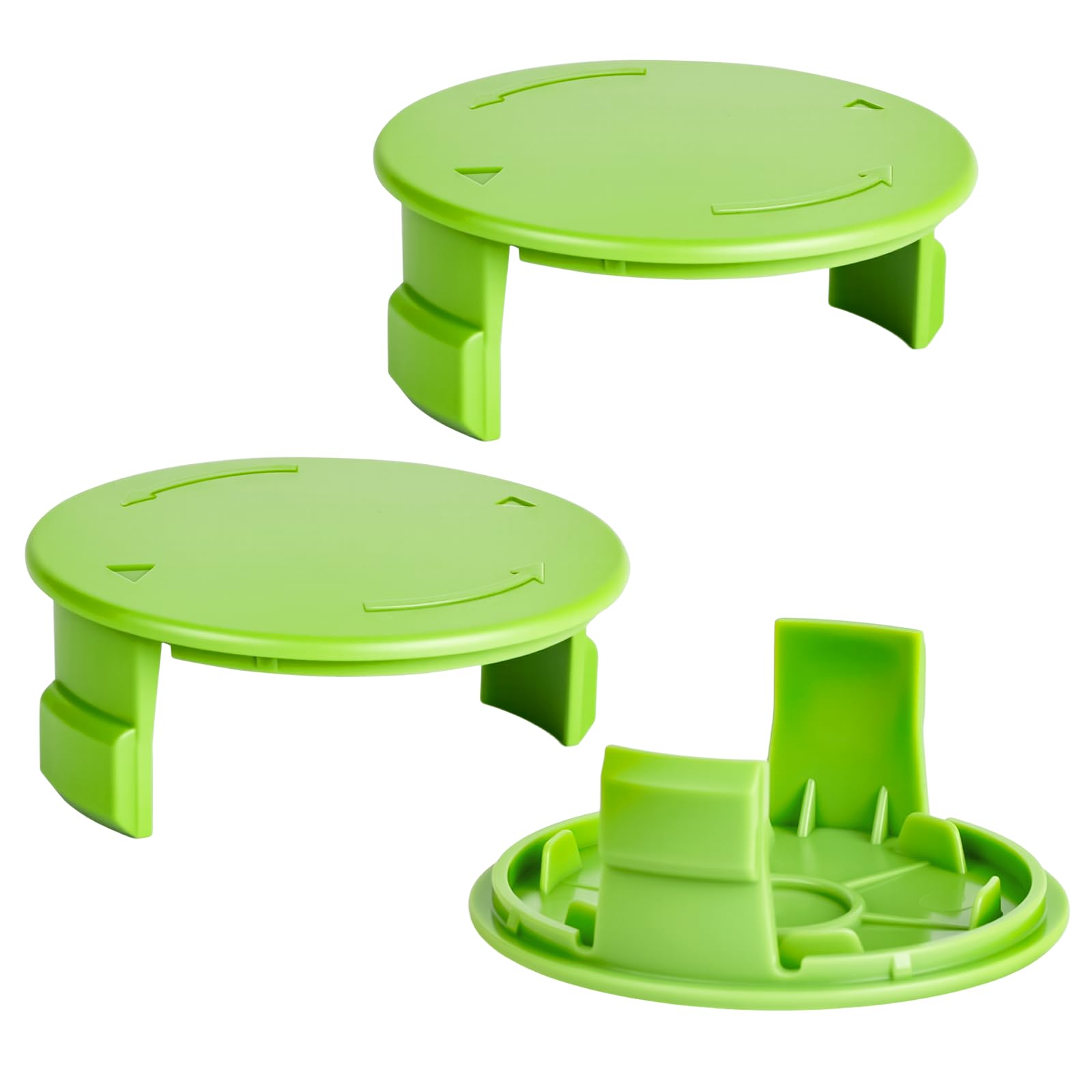 Photo 1 of Bularie Trimmer Spools Cap Cover Replacement Compatible with Greenworks 2101602 Weed Eater with 3411546A-6 Cap Covers Parts, Auto-Feed String Cover Caps for 24 Volt 40V 80V Cordless Edger - 3 PCS