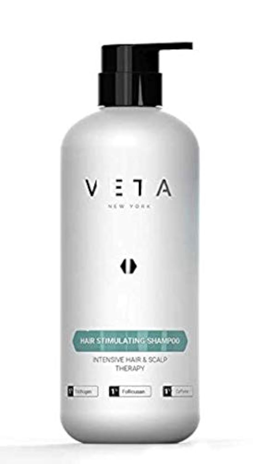 Veta - Hair Stimulating Shampoo For Hair Loss - Drug Free & Sulfate Free Treatment for Men and Women - Restores Hair Growth Cycle - 1% Trichogen and 1% Follicusan - 800 ml.