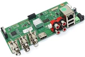Wooswen Xmeye NVR DVR Board 5M-N 1080P 4CH Hybrid 6 in 1 with Audio Over Coaxial for CCTV AHD Tvi CVBS Analog IP Cameras Easy