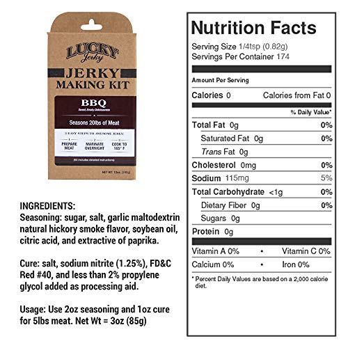 Jerky Seasoning and Cure Kit by Lucky Beef Jerky Jerky Variety Pack