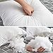 Oubonun 22 x 22 Throw Pillow Inserts (Set of 2) with 100% Cotton Cover - 22 Inch Square Interior Sofa Decorative Pillow Insert Pair - White Couch Pillow