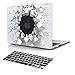 Dongke Case for MacBook Air 13 Model A1466 / A1369 with Black Keyboard Cover Unique 3D Creative Blasting Design Cool Men Hard Protective Shell Sleeve for Apple MacBook Air 13.3 inch