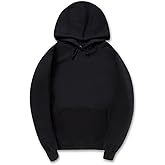 CORIRESHA Simple Style Soft Cotton Plain Color Hoodie Long Sleeve Drawstring Hooded Sweatshirt
