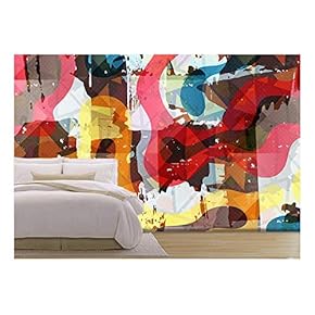 Vector - Graffiti Beautiful Abstract Background Vector Illustration - Removable Wall Mural | Self-Adhesive Large Wallpaper - 66x96 inches