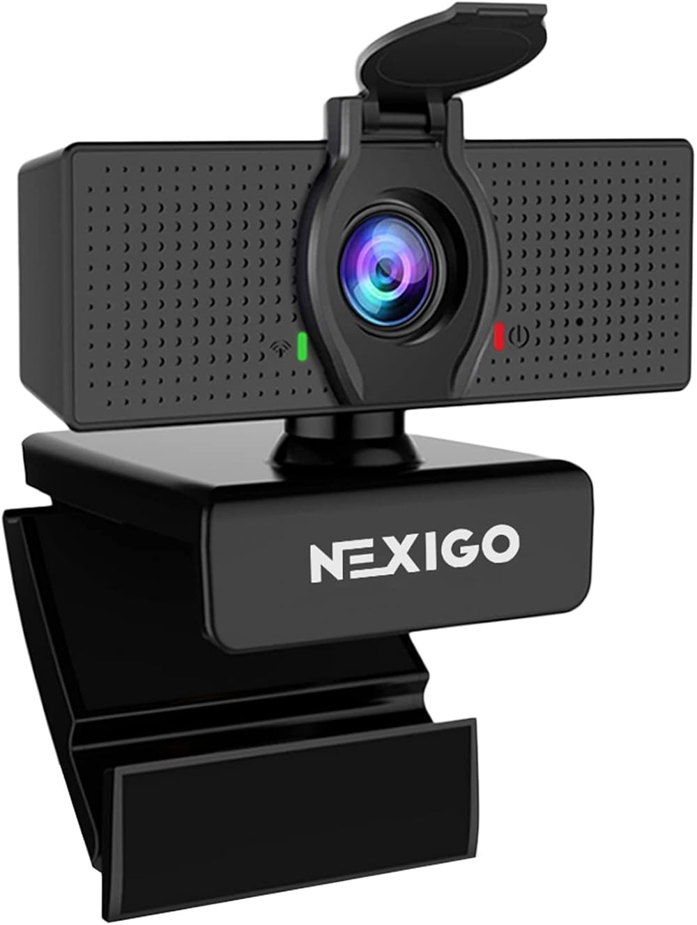 NexiGo N60 1080P Webcam with Microphone Adjustable FOV Zoom Privacy Cover USB