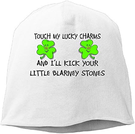 Touch My Lucky Charms And I Will Kick Your Blarney Stones Mens Hi-Q Fitted Caps