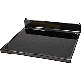 GE WB62X25972 Range Main Top, Glass Cooktop, Black (Replaces: WB62X20857)