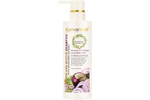 Karvannall Professional Red Onion Shampoo with Rosemary Extract, Vitamin E Collagen, 16.9 fl oz, Promote Hair Growth and Repa