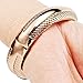 Soleasy Women's Girl's Fashion Golden Bracelet Bangle Crystal Wrist Watch WTH8050