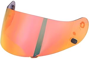 Soman CL-17 Visor Replacement, HJ-09 Face Shield Compatible with CL-16 CL-15 CL-SP CS-R1 CS-R2 CS-R3 AC-12 FS-10 FS-15 FG-15 IS-16 (Smoke Revo Red)