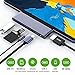 USB C Hub for iPad Pro 2018, USB Type-C to 4K HDMI Adapter w/USB 3.0, SD/TF Card Reader, 3.5mm Headphone Jack, PD Charging (SpaceGray)
