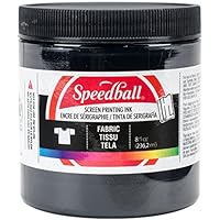 Speedball Art Products 4560 Fabric Screen Printing Ink, 8 Fl. oz, Black