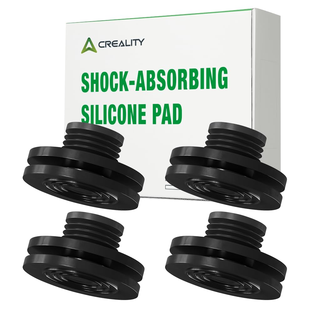 Photo 1 of Creality Officiali 4PCS Shock-Absorbing Silicone Pad,Strong Flexibility,Stable Adsorption and Reduce Noise,Compatible with Creality Hi/ K1/K1 Max/K1C/K1 SE/Ender-3 V3/Ender-3 V3 Plus 3D Printer