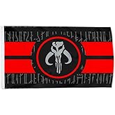 Mandalorian flag banner 3x5ft (Text)