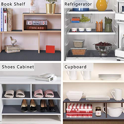 HooTown Shelf Liner Kitchen Drawer Mats 11.8 Inch Wide x 393.7