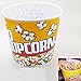 Retro Style Popcorn Bowl Large Plastic Container, Reusable Tub Movie Theater Bucket 9.5 X 8.5