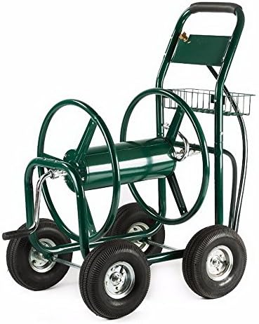 Garden Water Hose Reel Cart 300FT Outdoor Heavy Duty Yard Water Planting New