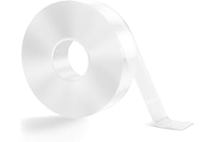 FENGNUO Double Sided Tape Heavy Duty Adhesive Tape Mounting Tape, Wall Sticky for Hanging, Nano Two Sided Tapes Strong Removable Wall Sticky Strips for Car, Home, Office - 19.7FT x 0.5IN