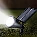 2 Pack Upgraded Outdoor Solar Spot Lights - Waterproof Adjustable Yard Lights Solar Landscape Lights for Outdoor Garden Pathway Driveway Lawn Walkway Lighting Illumination, Auto On/Off Bright White