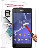 PThink 2.5D Round Edge 0.3mm Ultra Slim Nano Tempered Glass Screen Protector for Sony Xperia Z2 with 9H Hardness/Anti-scratch/Fingerprint resistant (Sony Xperia Z2)