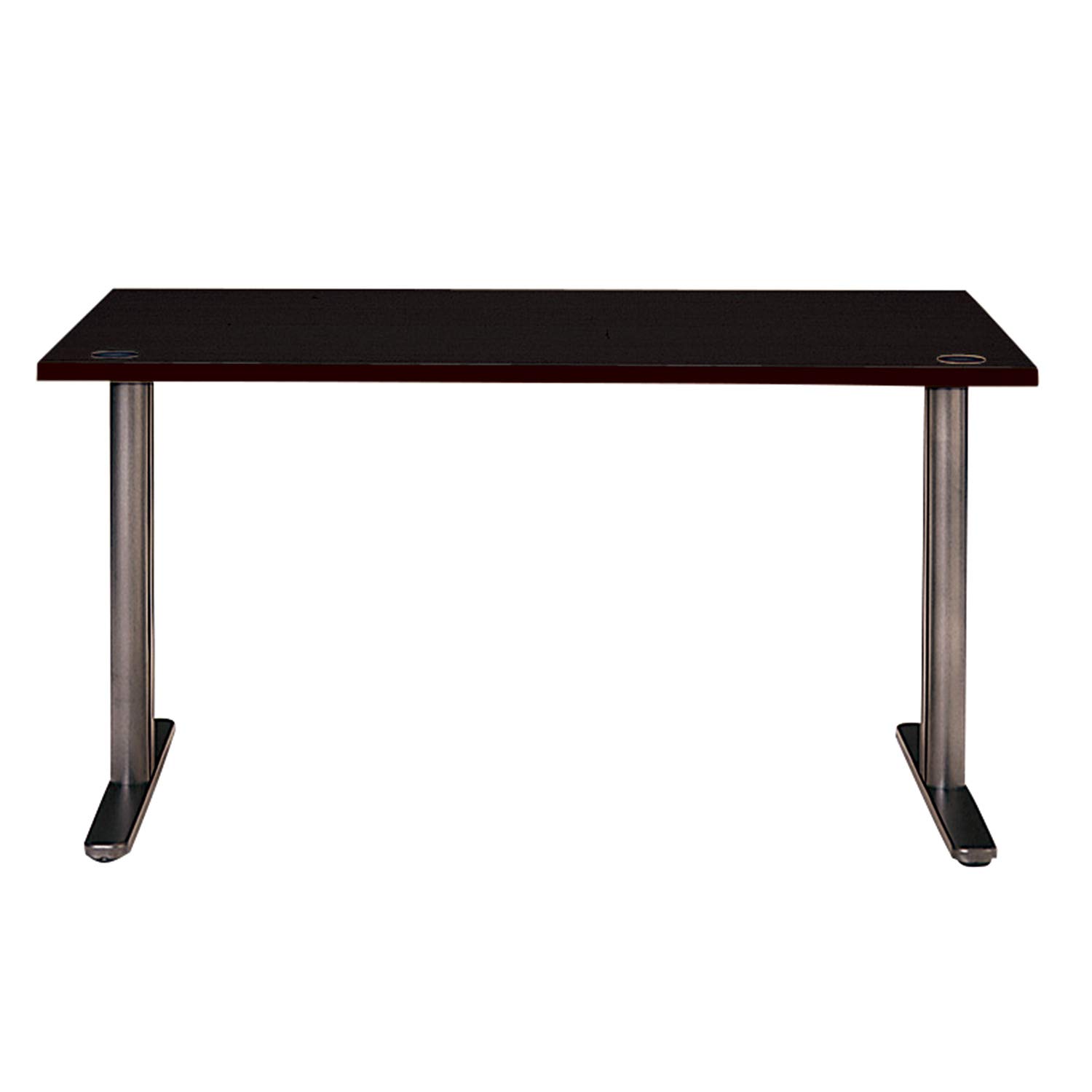プラス Garage fantoni GT パソコンデスク 幅140 奥行80 高さ72cm 耐荷重80kg 天板/黒 ダークシルバー脚 GT-148H 414232