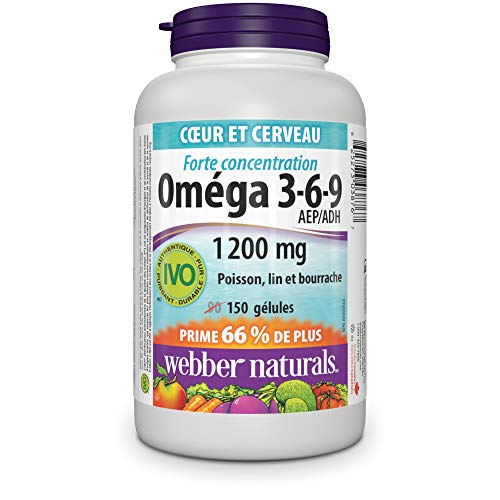 ber Naturals Omega 369 Flaxseed, Fish & Borage Oils 1200 mg, 150 softgels Pricepulse