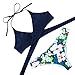 RUUHEE Womens Push up Bikini Beach Swimsuit Beachwear (Navy Blue Medium)
