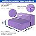 Yes4All Yoga Starter Kit – Include: 2 Yoga Blocks, Yoga Strap with D-ring, Yoga Towel & NBR Yoga Foam Mat – Yoga Kit for Beginners (Purple)