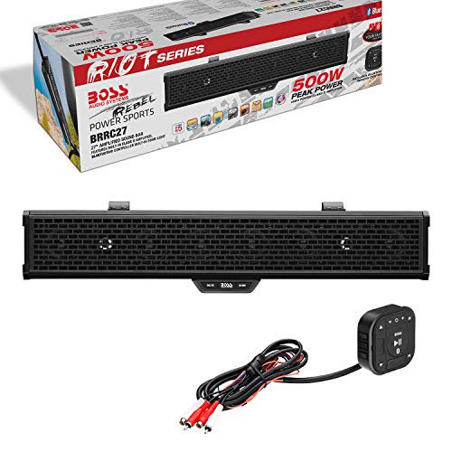 BOSS Audio Systems BRRC27 27 Inch ATV UTV Sound Bar IPX5 Weatherproof