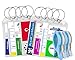 Cruise Luggage Tags Tags for Traveling - Durable PVC e-Tag Holders - Bounce Beach Towel Clips (Clear 8pack)