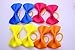 Yagopet 20pcs New Dog Hair Bows Topknot Solid Small Bowknot with Rubber Bands Pet Grooming Products Mix Pure Colors Pet Hair Bows Dog Hair Accessories (Solid Color)