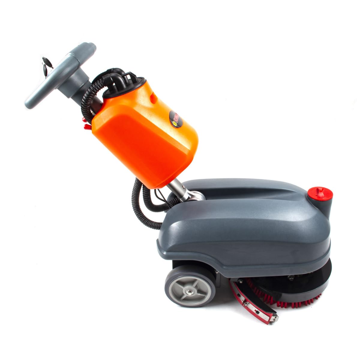 RT15+ 14“ Walk Behind Floor Scrubber Machine for Industrial Commercial Use, Lithium Battery Powered, Fast Charging Takes 3.5 Hours(RT15+)
