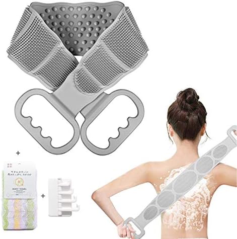 角質除去 足 血行促進 超人気 専門店 ボディタオル 柔らかい ボディスポンジ グレー