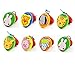 Foraineam 8 Pieces Lovley Cute Animal Pattern Castanets Wooden Finger Castanet for Baby Early Education