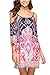 Anatoky Womens Cold Shoulder Spaghetti Strap Tribal Printed Summer Shift Dress