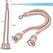 Rope Chandelier Pendant Light Ceiling Lamp E27 Base Lamp Cord Retro Style DIY Home Decoration, Double Head