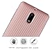 Nokia 6 Case, Demo [Scratch Resistant] Super Lightweight Ultra Slim Carbon Fiber Shock Absorption Soft TPU Protective Cover For Nokia 6 (Rose Golden)