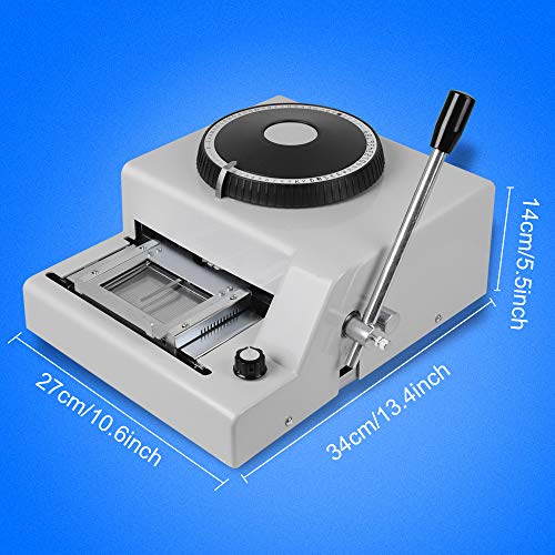Card Embosser，72Character Letters Manual Embossing Machine for PVC