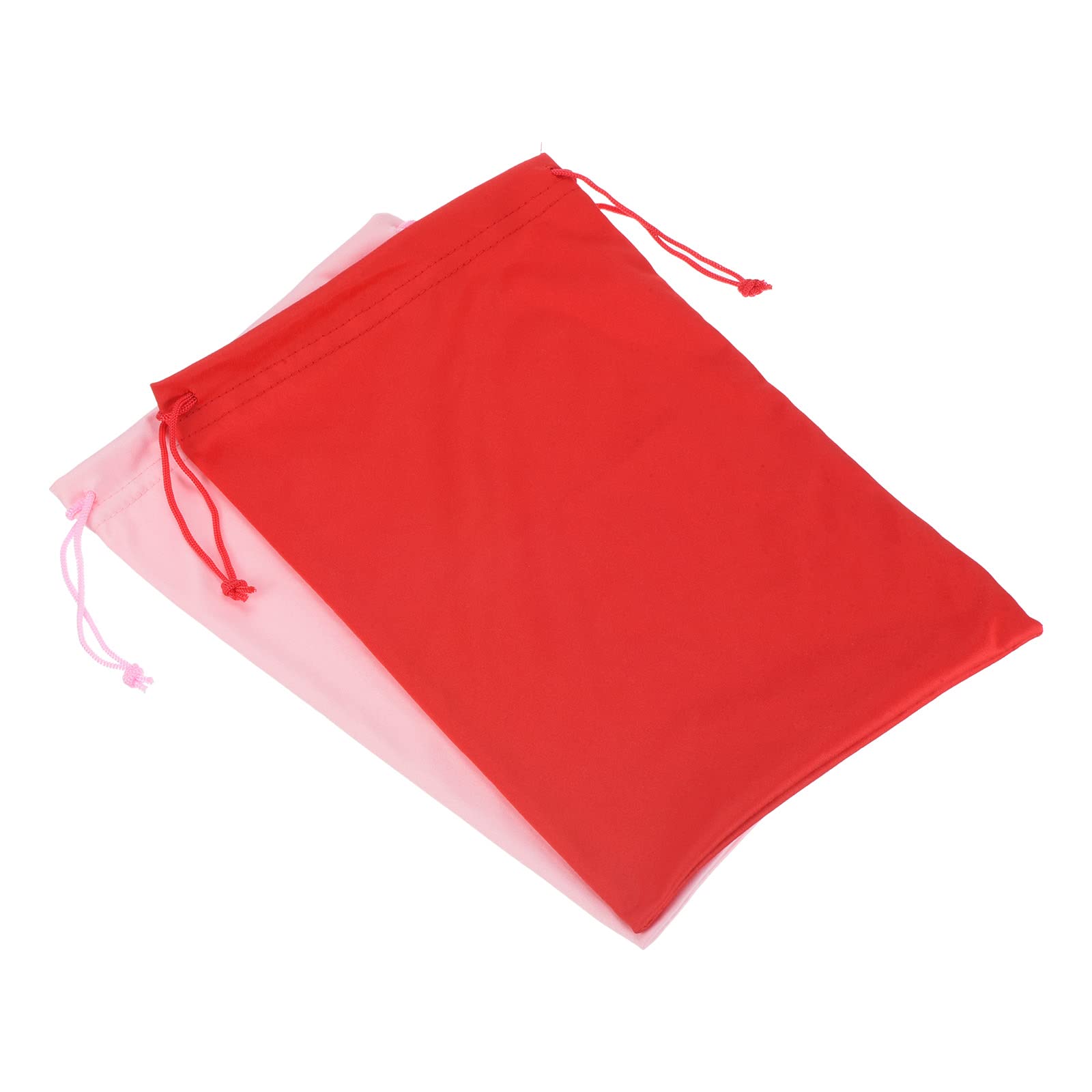 PATIKIL Ski Goggle Bag, 2 Pack 7.1"x10.6" Microfiber Snow Goggles Case Cover Soft Storage Sleeve Drawstring Pouch for Sunglasses Glasses Eyeglasses Camera Lenses Pink Red